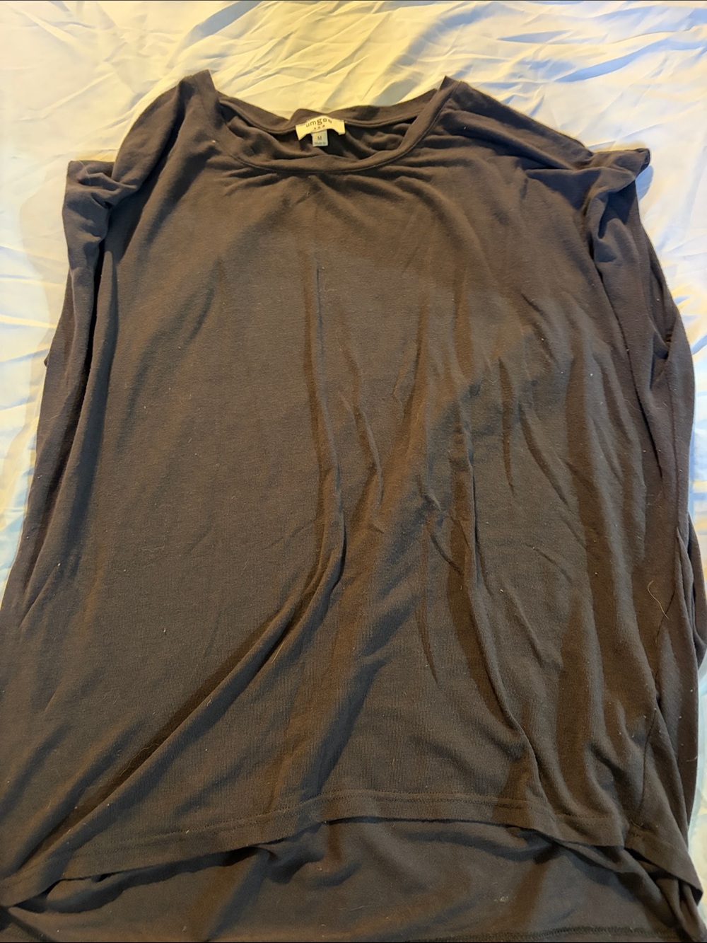 Umgee Black Short Sleeve Women's Tee - Relaxed Crewneck